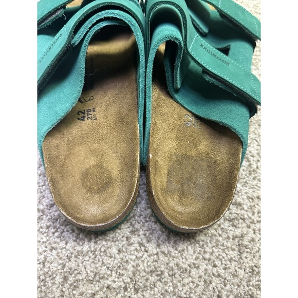 Birkenstock Uji Nubuck Suede Sandals Women 11 Men 9 EU 42 Green Leather NWOB main image 9